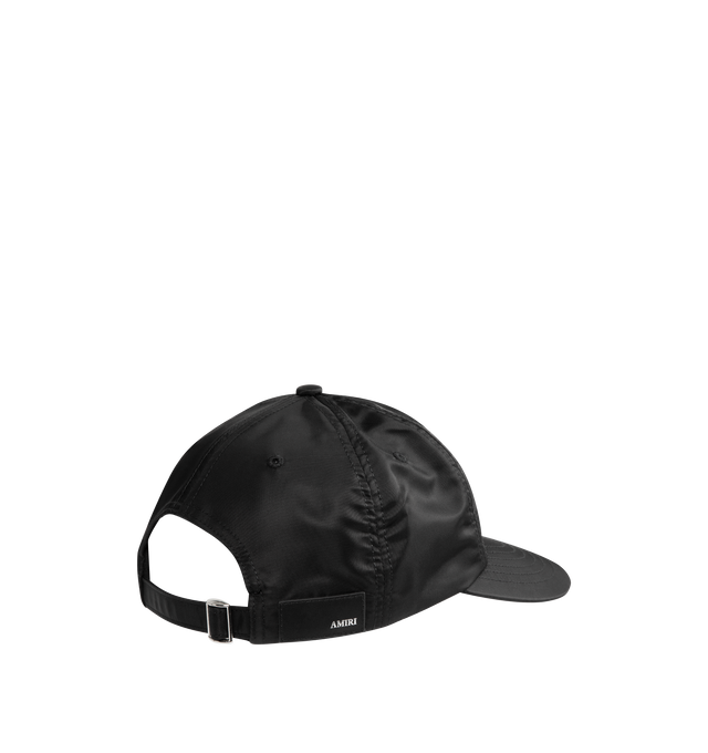 Image 3 of 3 - BLACK - AMIRI Sport Cap featuring curved visor, logo embroidery and adjustable strap. 100% nylon. Made in USA. 