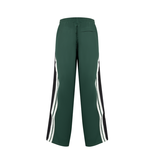 Image 2 of 3 - GREEN - VETEMENTS Tracksuit Pants featuring elasticized waistband, three-pocket styling and stripes at outseams. 100% polyester. Made in Italy. 