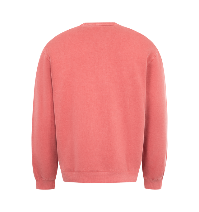 Image 2 of 2 - RED - CARHARTT WIP Hooded Torion Sweatshirt featuring balloon fit, unbrushed, kangaroo pocket, grinded details and overdyed square label. 100% cotton. 