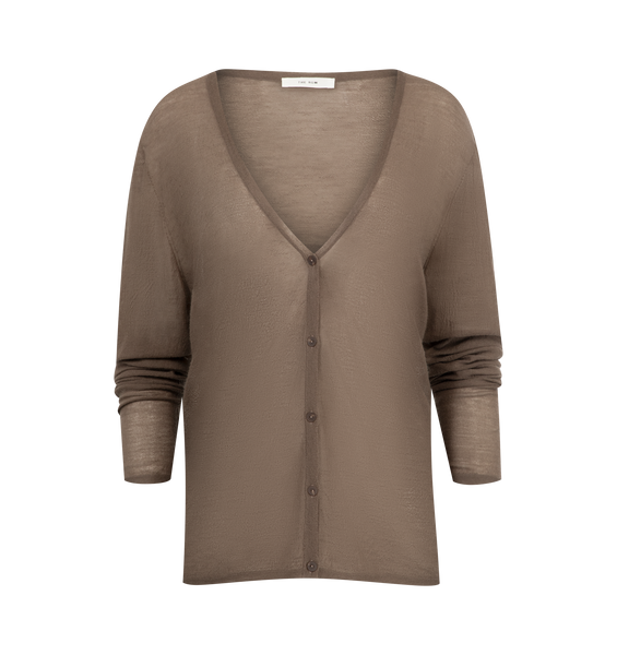 アウターその他 THE ROW KASEM CARDIGAN IN CASHMERE Kasem Cardigan Brown in Cashmere – The Row