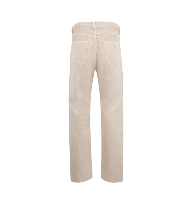 Image 2 of 3 - NEUTRAL - KAPTAIN SUNSHINE 5 Pocket Pant featuring garment dyed for a unique vintage effect, relaxed fitting with East Coast wide tapered cut, zipper fly and five pockets. 54% cotton, 46% hemp. 