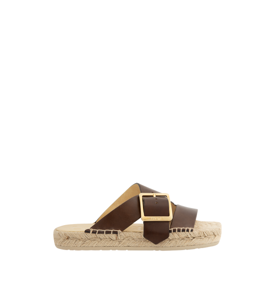【LOEWE】 Paula's Ibiza Petal espadrille sandals LOEWE + Paula's Ibiza Petal leather and raffia espadrille