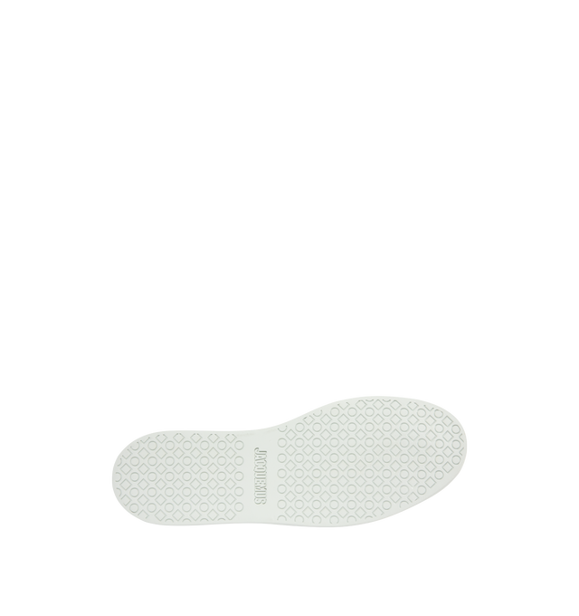 Image 4 of 5 - WHITE - JACQUEMUS The Ff Skate Sneakers featuring canvas upper, round toe, flat cotton laces, embroidered signature and monogram logos, rubber sole and canvas insole and lining. 100% cotton. Made in Portugal. 