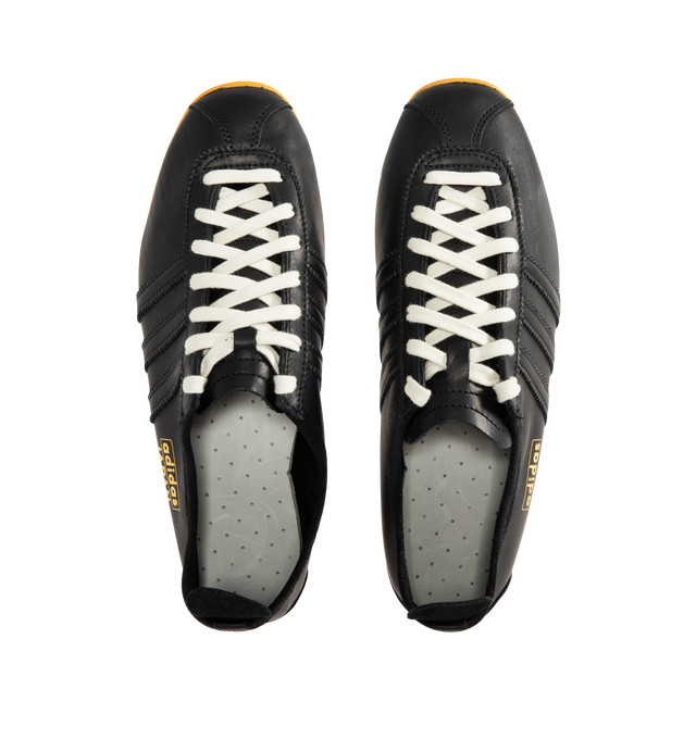Image 5 of 5 - BLACK - ADIDAS Japan Sneaker featuring low-profile T-toe, regular fit, lace closure, leather upper, leather lining and rubber outsole. Unisex style in men's sizes. 
