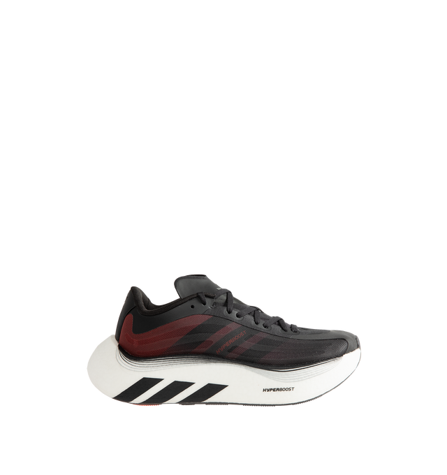 Image 1 of 5 - BLACK - Adidas Hyperboost EPHR LT Sneakers feature a semi-transparent mono mesh upper that showcases the internal exoskeleton for a lightweight feel, enhanced breathability, and a modern aesthetic. This designer sneaker combines innovative construction with everyday comfort and performance. Main Material: Mesh and Synthetic. 
