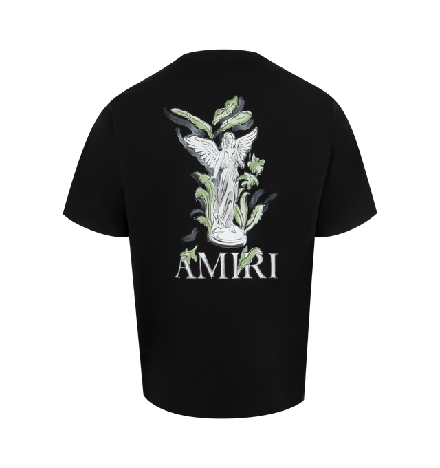 Image 2 of 2 - BLACK - Amiri Garden T-Shirt has a crew neck, front and back signature brand graphics, and short sleeves.  