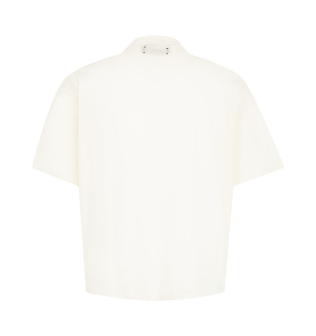 Image 2 of 2 - WHITE - AMIRI South Cali Flock Crop Tee featuring relaxed fit, graphics on front, short sleeves and crew neck. 100% cotton. Made in Italy.  