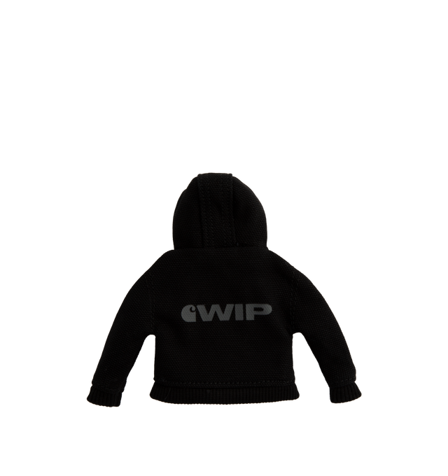 Image 2 of 2 - BLACK - Carhartt WIP Mini Active Jacket Keychain features a miniature version of the brands iconic Active Jacket silhouette attached to a metal keyring. Main Material: 100% Cotton Dearborn Canvas, 11.3 oz. Dimensions: Approx. 11 x 7 cm / 4.3 x 2.8 in. Hardware: Metal Keyring.  