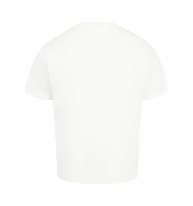 Image 2 of 2 - WHITE - BODE Crest Boxy Tee featuring short sleeves, crew neck, front graphic and lightweight jersey fabric. 100% cotton. Made in Portugal. 