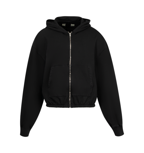 【YOURNUS】See-through Knit Warmer Hood Zip-Up 111_HJ0210_3_Heather_Grey_003_