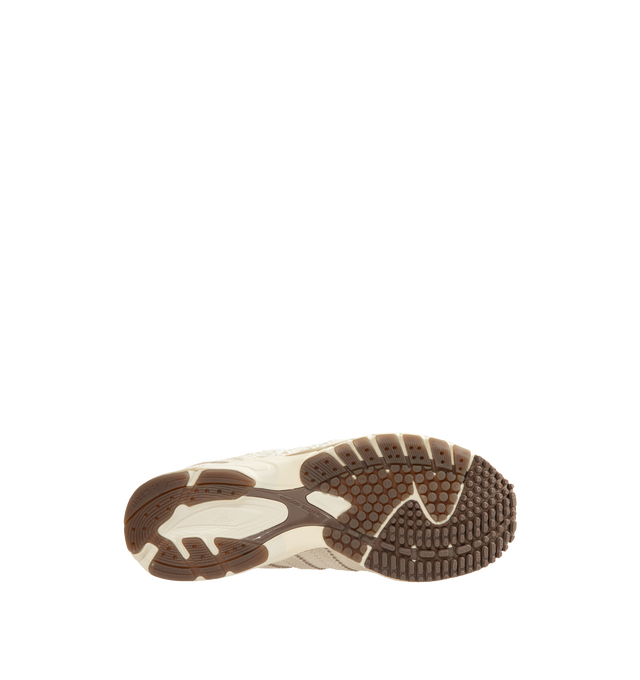 Image 4 of 5 - CREAM - Adidas Originals x Wales Bonner Men's Adizero Adios Suede Shoes blend classic adidas running heritage with Wales Bonner's elevated design perspective. Crafted with a premium leather upper, this refined interpretation of the iconic Adizero Adios silhouette delivers everyday comfort while balancing vintage sport influences with contemporary style. A textile lining enhances comfort, while the durable rubber outsole provides reliable traction for daily wear. Main Material: Leather Upper.  