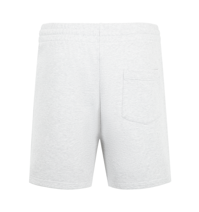 Image 2 of 3 - GREY - Casablanca Men's Cotton Graphic Shorts are crafted from cotton and features a graphic applique design that showcases the house's distinctive visual language. Designed in a classic silhouette, it is finished with an adjustable drawstring waistband, and pockets. Main Material: Cotton. 