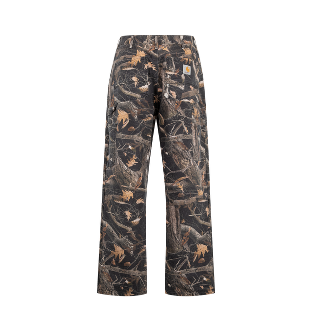 Image 2 of 3 - MULTI - Carhartt WIP Double Knee Work Pants are crafted in a heavyweight canvas material in a loose straight fit. Featuring a double-layer knees, zip fly with button closure, front slant pockets, tool pocket, back patch pockets and hammer loop. Main Material: Cotton Canvas.  