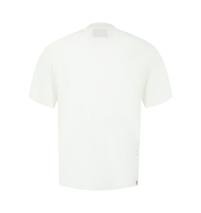 Image 2 of 2 - WHITE - Satoshi Nakamoto Men's Minute Man Press T-Shirt is crafted from cotton and features a classic crew neckline, short sleeves, and graphics for a contemporary look. This designer graphic T-shirt combines soft everyday comfort with premium craftsmanship, making it an effortless wardrobe staple. Main Material: 100% Cotton. 