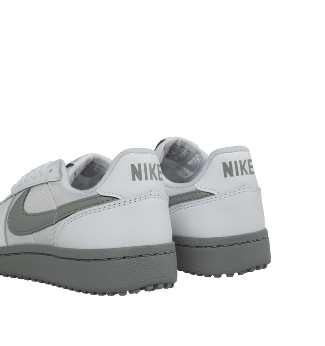 Image 3 of 5 - GREY - Nike Field General 82 Sneakers are a lace-up style with smooth and perforated leather uppers and nubby Waffle outsoles.  