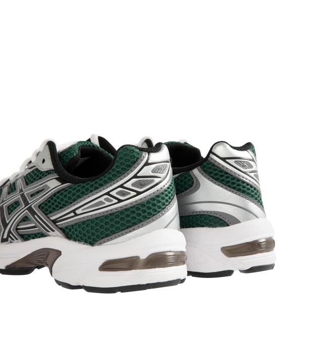 Image 3 of 5 - GREEN - Asics GEL-1130 Sportstyle Retro Sneaker featuring late 2000s runner aesthetic reimagined with overlays and breathable mesh underlays, GEL technology cushioning for excellent shock absorption. Imported from Cambodia. 