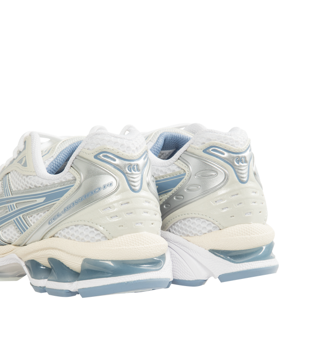 Image 3 of 5 - BLUE - Asics GEL-Kayano 14 Sneakers are lace-up style with rip-stop underlays, GEL cushioning, and TRUSSTIC support system. Unisex style in men's sizing. 