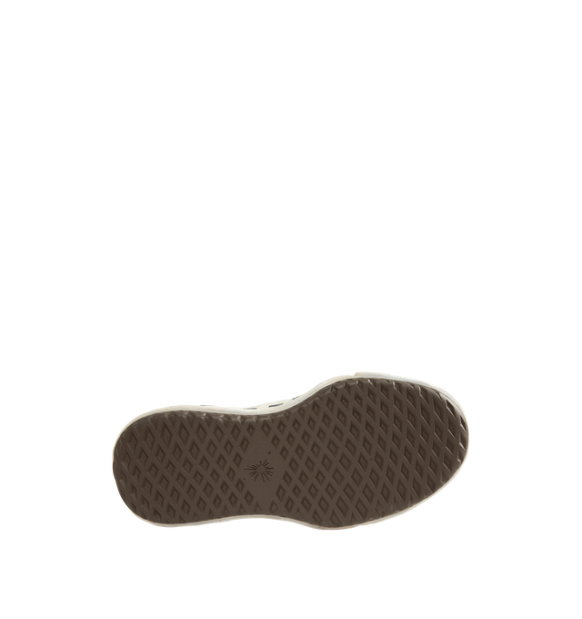 Image 4 of 5 - GREY - Maison Mihara Yasuhiro Men's Baker26 Graffiti Sole Low-Top Sneakers feature the brand's signature OG sole with graphic details, a graffiti-printed canvas upper, and a bold low-top silhouette for a contemporary statement look. Main Material: 100% Cotton Upper. Sole: Rubber. 