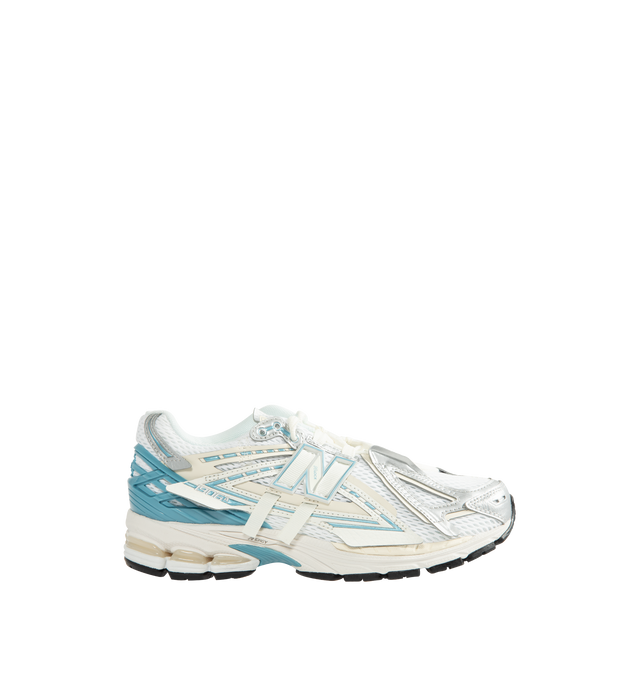 Image 1 of 5 - WHITE - New Balance 1906A Shoes feature a performance-inspired silhouette rooted in the brand's running heritage and equipped with advanced cushioning technologies for all-day comfort. Constructed with a breathable mesh upper, mesh underlays, and curvilinear synthetic overlays, this modern design offers a refined interpretation of early-2000s technical footwear. The sole unit combines ACTEVA LITE cushioning, ABZORB SBS heel pods, and an N-ergy outsole for responsive comfort and superior shock 