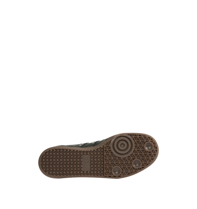 Image 4 of 5 - BLACK - ADIDAS Samba OG Sneaker featuring regular fit, lace closure, leather upper, studded three stripes and rubber outsole. 