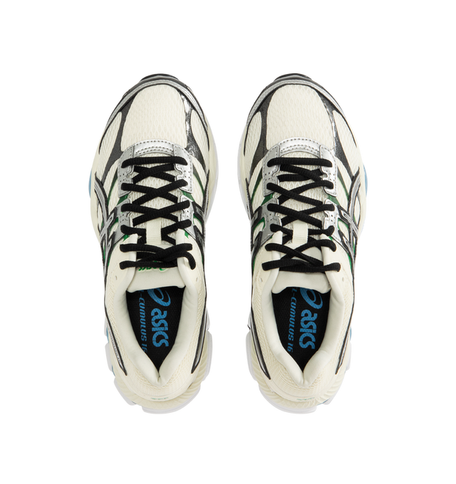 Image 5 of 5 - WHITE - ASICS Gel-Cumulus 16 Sneaker featuring breathable mesh underlays, 2010s design aesthetics, FLUIDRIDE midsole, rearfoot and forefoot GEL technology, lace up closure and sockliner. 