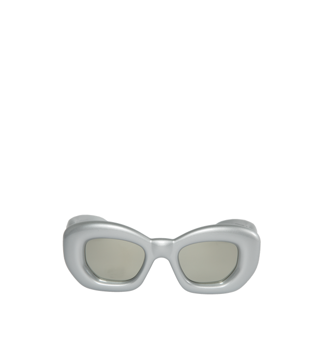 GREY - Loewe Inflated Butterfly sunglasses in nylon with LOEWE signature on the arm and 100% UVA/UVB protection. Made in Italy.
