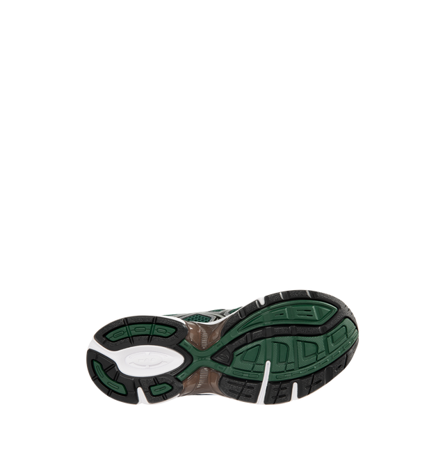 Image 4 of 5 - GREEN - Asics GEL-1130 Sportstyle Retro Sneaker featuring late 2000s runner aesthetic reimagined with overlays and breathable mesh underlays, GEL technology cushioning for excellent shock absorption. Imported from Cambodia. 
