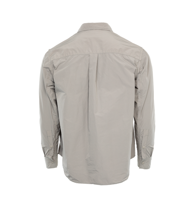 Image 2 of 3 - GREY - ASPESI Camicia Cassel Shirt featuring long sleeves, collar and button down front. 