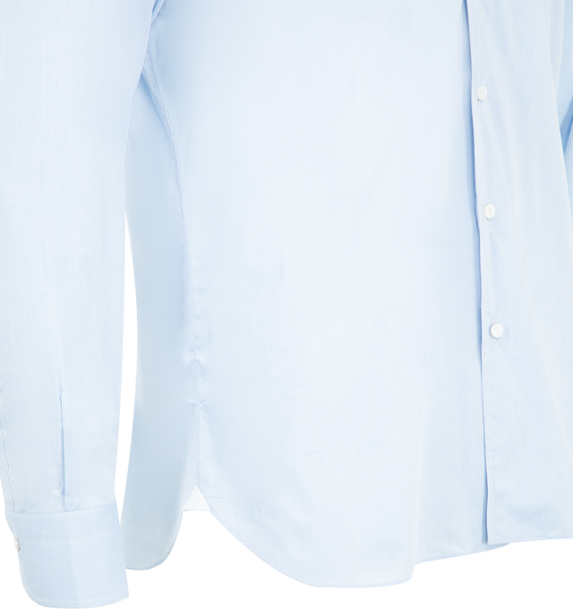 Image 3 of 3 - BLUE - JUNYA WATANABE Shirt featuring button front, classic collar, button cuffs and regular fit. 100% cotton. Made in Japan. 