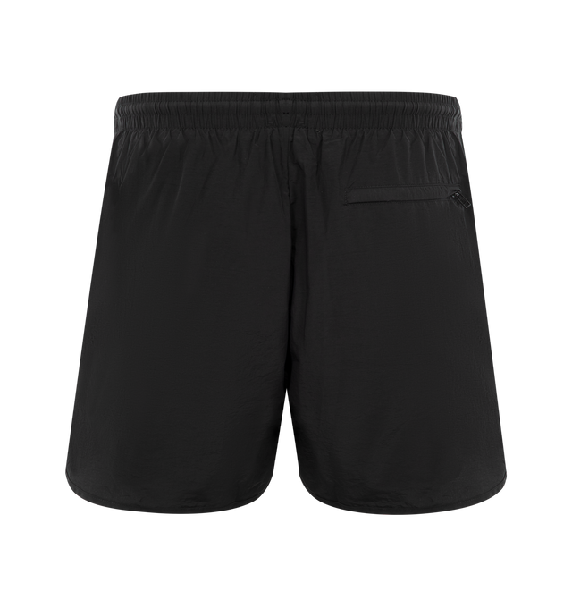 Image 2 of 3 - BLACK - GALLERY DEPT. Active Short featuring elasticized waist, logo print on front hem, relaxed legs, notched hem and pull-on style. 