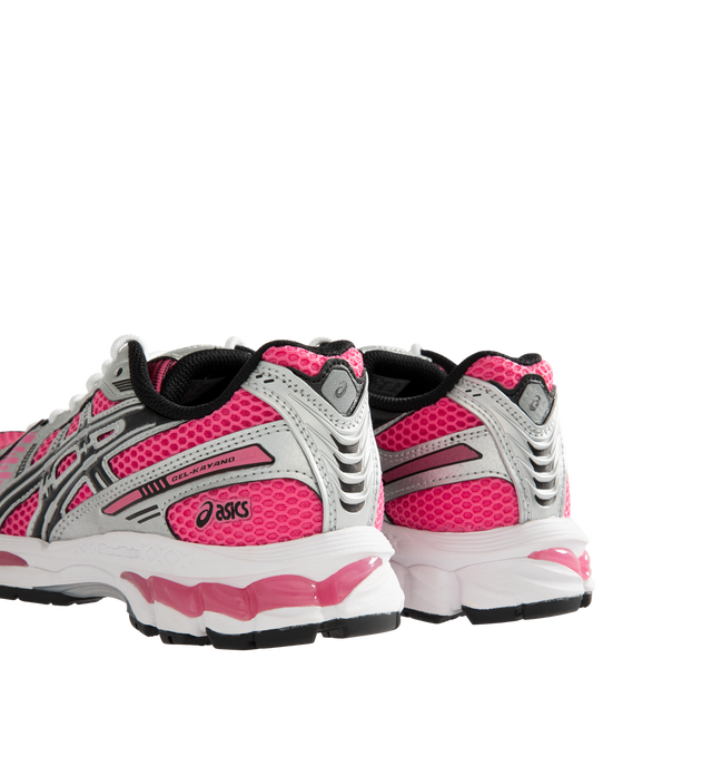 Image 3 of 5 - PINK - Asics Men's Gel-Kayano 12.1 Sneaker featuring breathable mesh underlays, GEL-NIMBUS17 tooling system, FLUIDRIDE technology, rearfoot and forefoot GEL technology and dope dyed recycled sockliner mesh. Imported from Vietnam. 