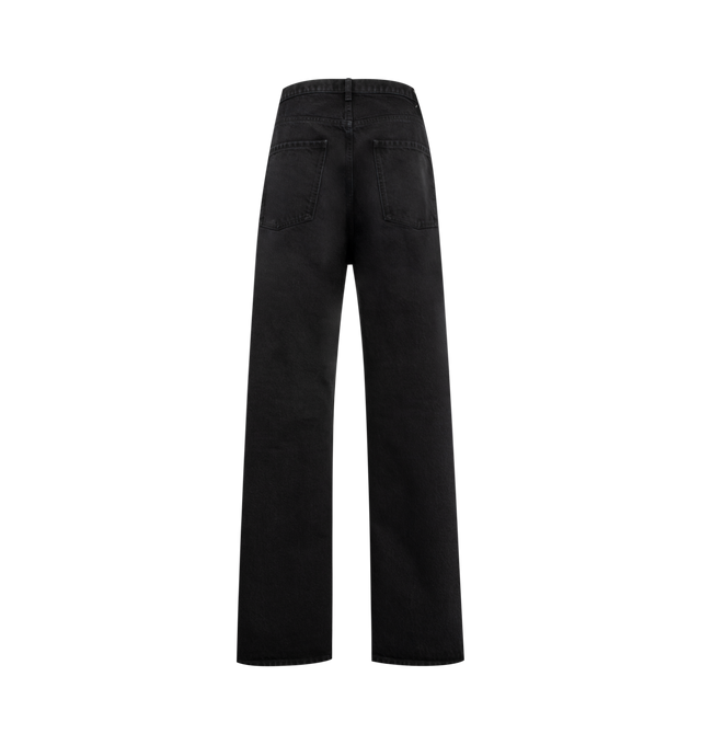 Image 2 of 3 - BLACK - MAISON MARGIELA Double Pocket Trousers featuring straight-leg cut, button fly with belt loops at the waistband, 5 pocket style, relaxed fit and four stitches at the back. 100% cotton. Made in Italy. 