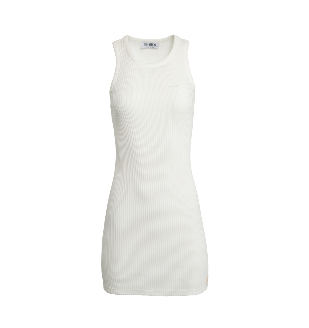 The Attico Flat Ribbed Jersey Tank Top Women