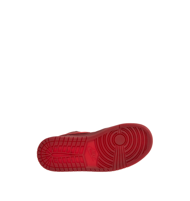 Image 4 of 5 - RED - JORDAN Air Jordan 1 Low SE Sneaker featuring leather in the upper, encapsulated Nike Air-Sole unit provides lightweight cushioning, rubber in the outsole, lace up closure, wings logo on heel and Jumpman on tongue. 