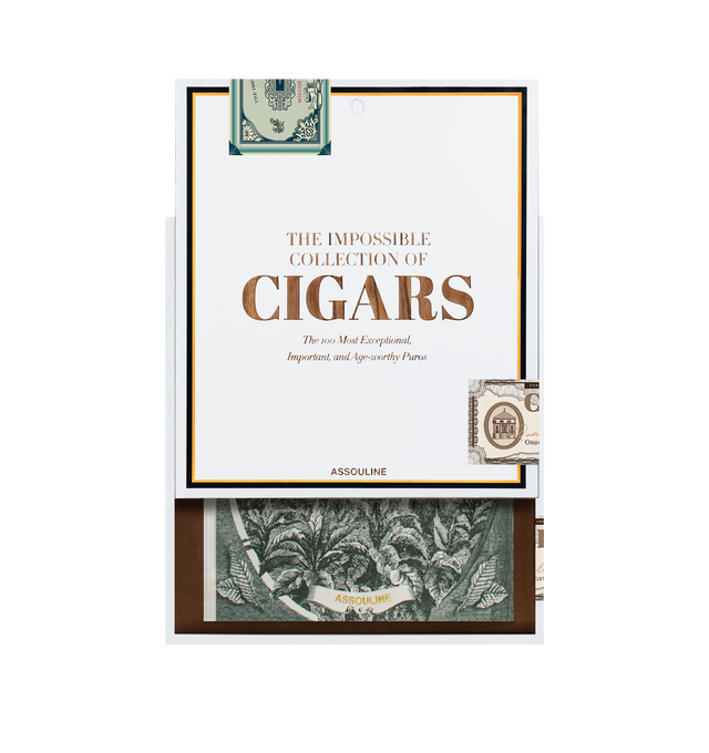 Image 4 of 5 - WHITE - Assouline The Impossible Collection of Cigars is a luxury coffee table book that celebrates the world's most exceptional cigars through expert storytelling, rare photography, and the unparalleled knowledge of cigar authority Aaron Sigmond. Presented in a handcrafted wooden cigar box, this Ultimate Collection volume explores the finest cigars of the twentieth and twenty-first centuries, featuring hand-tipped authentic cigar bands and an extraordinary selection of legendary cigars from  