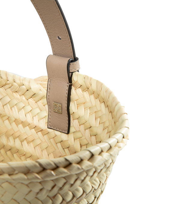 Loewe x Paula’s Ibiza Basket Small Woven Palm Tote Bag