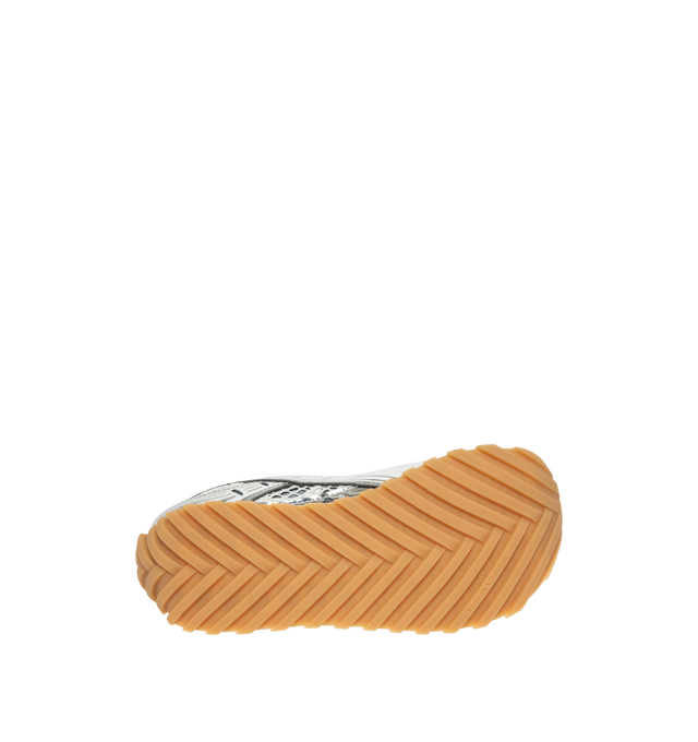 Image 4 of 5 - GREY - Bottega Veneta Orbit Sneaker featuring lace-up front, metallic rubber, mesh and fishnet panels, signature intrecciato weave and gripped soles. Rubber outsole. Made in Italy. 