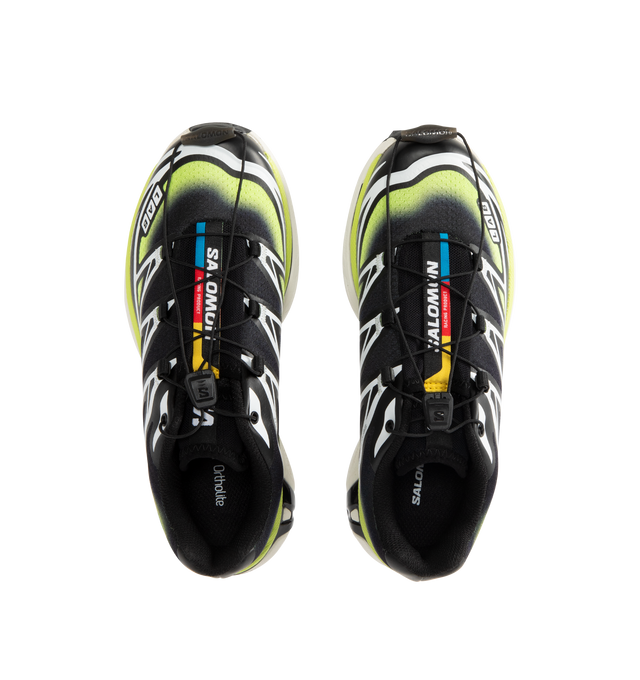 Image 5 of 5 - YELLOW - SALOMON XT-6 Skyline Sneaker featuring Mud Contagrip, agile Chassis System, single layer mesh, abrasion-resistant TPU material, textile lining, EndoFit, lace pocket, sensiFIT, molded OrthoLite sockliner and quickLACE. 