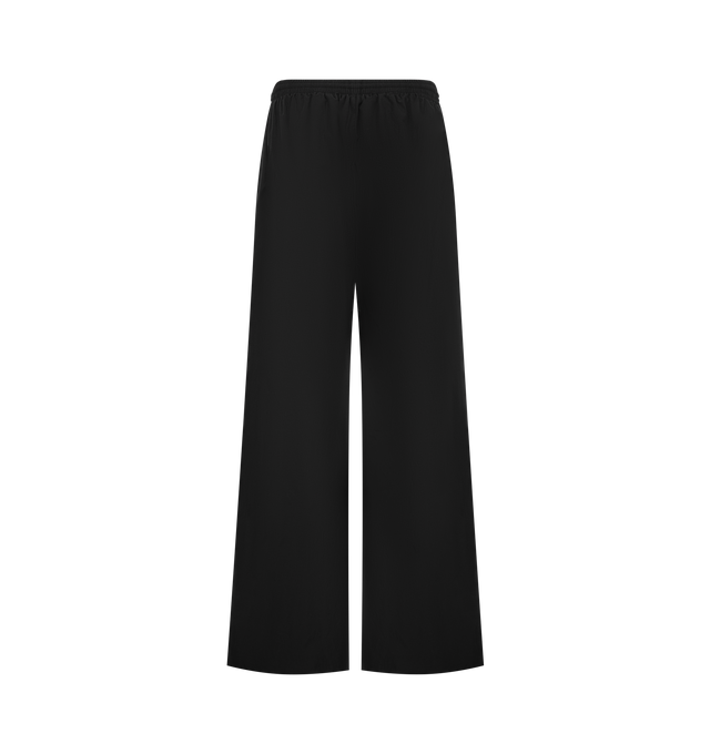 Image 2 of 3 - BLACK - BALENCIAGA Tracksuit Pants featuring elastic waistband, adjustable drawstring, front zip pockets and logo detail. 50% cotton, 50% polyamide. Lining: 100% polyester. Made in Italy.  
