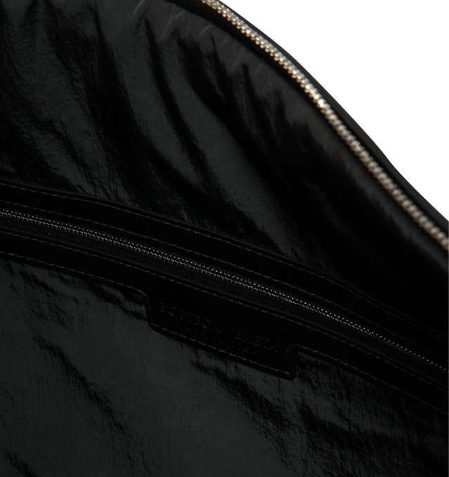 Image 3 of 3 - BLACK - BOTTEGA VENETA Vaporetto Small Weekender Bag featuring supple Intrecciato craftsmanship in nappa leather, a detachable coaxial leather lanyard with functional lock, one main compartment with one zipped pocket and three flat open pockets and lock-secured zipper closure. 13" x 20.1" x 9.8". Lambskin. Lining: nylon. Made in Italy. 