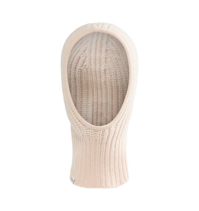 Image 1 of 3 - CREAM - Moncler Women's Wool and Cashmere Balaclava is crafted from a luxurious wool and cashmere blend and features a protective balaclava silhouette inspired by the brand's alpine heritage. Main Material: 90% Virgin Wool, 10% Cashmere. Made in Italy. 