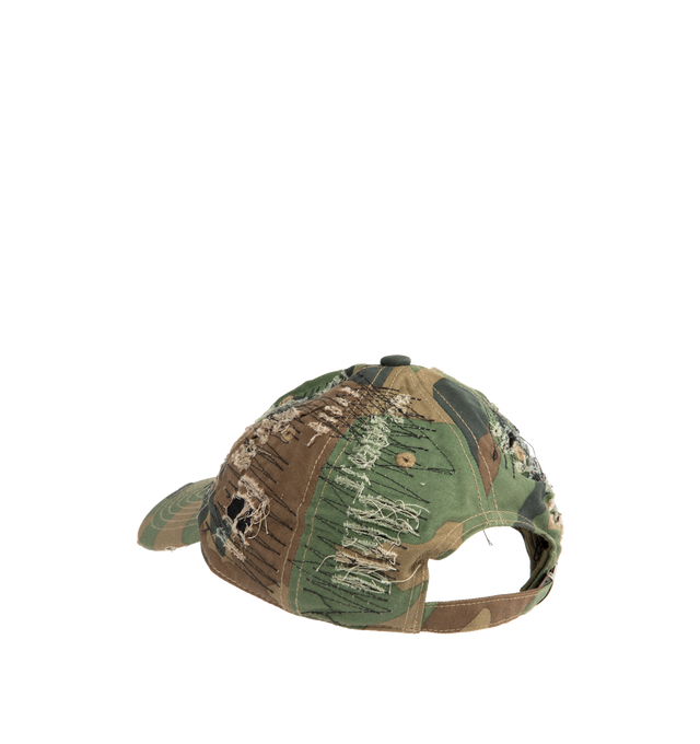 Image 3 of 3 - GREEN - WHO DECIDES WAR Dale Cap featuring embroidered artworks, adjustable strap back and distressing. 100% cotton. 