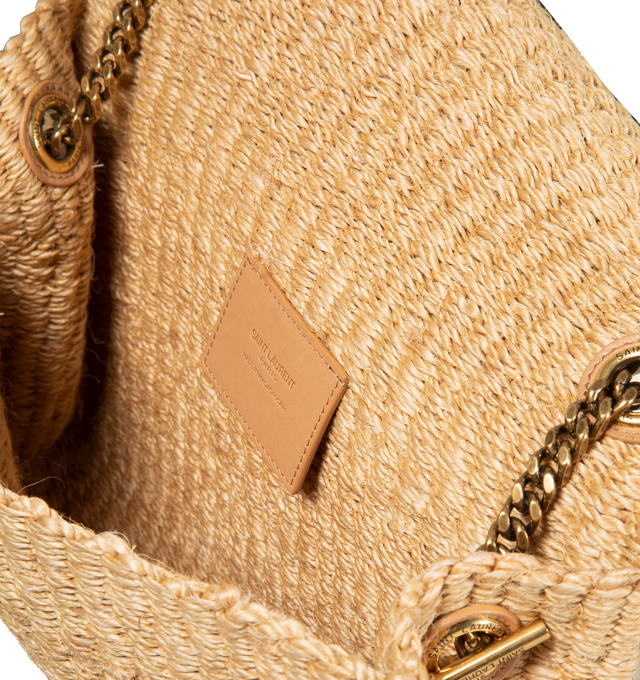 RAFFIA KATE MEDIUM CHAIN BAG