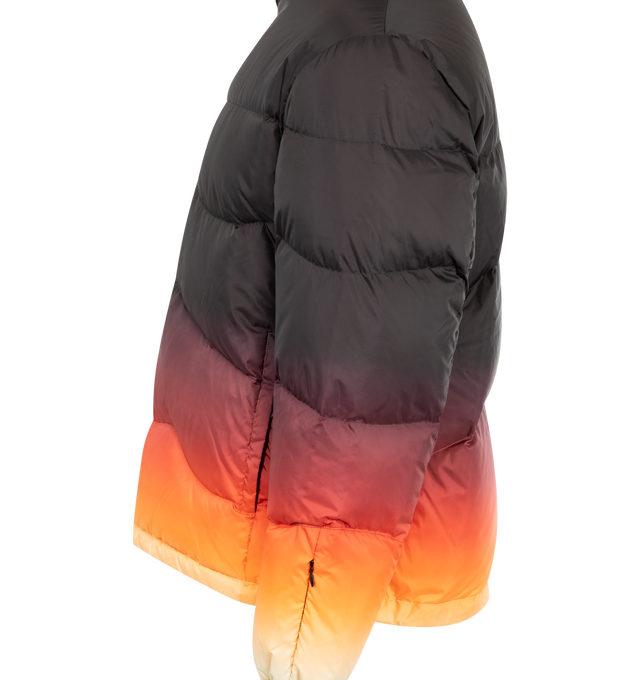 Image 3 of 3 - BLACK - CASABLANCA Quilted Puffer Jacket featuring zip front closure, stand collar, side pockets and quilted.  