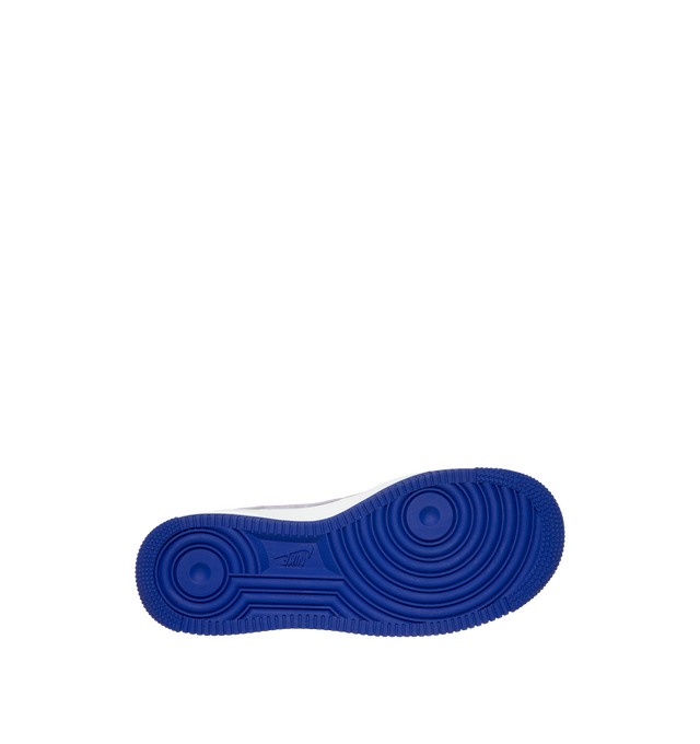 Image 4 of 5 - MULTI - Nike Women's Air Force 1 '07 WNBA Sneakers feature a genuine and synthetic leather upper with textile accents and a perforated toe box for breathable comfort and a timeless look. Celebrating the WNBA with a cosmic-inspired design, these lifestyle sneakers combine lightweight Nike Air cushioning with a durable rubber outsole featuring classic pivot-circle traction for everyday wear. Main Material: Genuine Leather, Synthetic Leather, and Textile. Midsole: Foam with Nike Air Unit. Sole:  