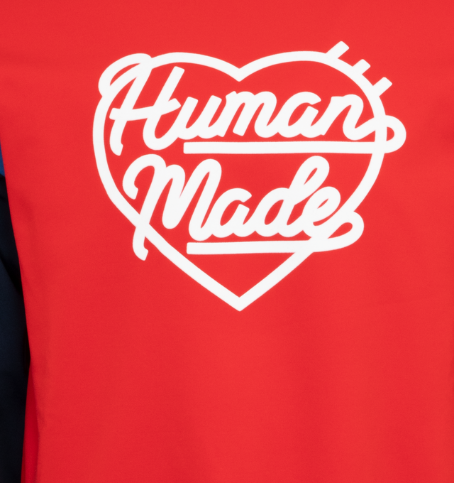 Image 3 of 3 - RED - HUMAN MADE Crewneck Sweatshirt featuring crewneck, long sleeves, ribbed trims and graphic print on front. 100% cotton. Made in Japan. 