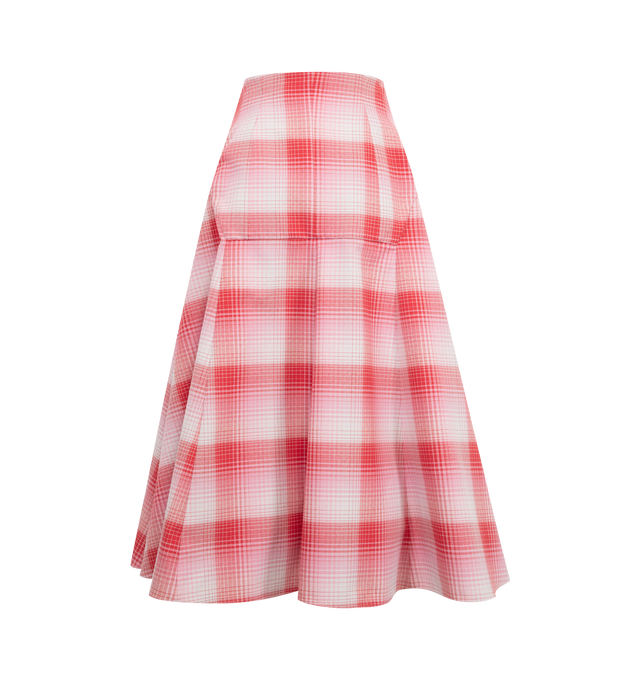 Image 2 of 2 - RED - Rosie Assoulin Hippy Skirt has a relaxed fit and an A-line shape, with a button-up front. Made in NYC with Italian fabric. 