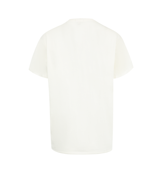 Image 2 of 2 - WHITE - R13 Whatever Boy T featuring short sleeves, relaxed fit and whatever graphic. 95% cotton, 5% cashmere. 