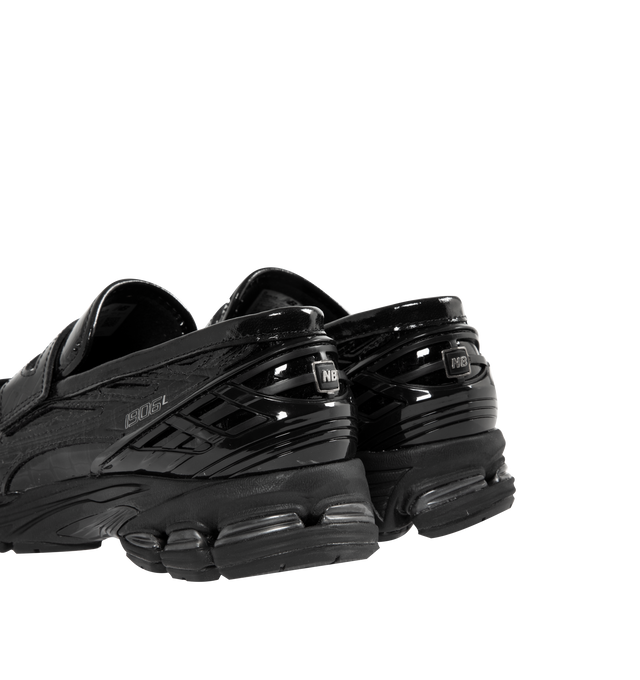 Image 3 of 5 - BLACK - NEW BALANCE 1906L Sneaker Loafer featuring leather upper, synthetic overlays, N-ergy outsole provides superior shock absorption and ABZORB SBS pods at heel. 