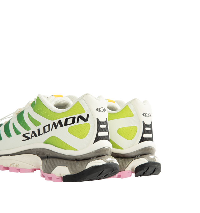 Image 3 of 5 - GREEN - Salomon XT-4 OG Sneakers are crafted from synthetic and textile materials and feature the iconic XT-4 silhouette revived from the archives. Celebrated for its vintage aesthetic, long-lasting comfort, and stable performance, this legendary trail-inspired design returns with refreshed colorways while staying true to the style and functionality that made it a cultural icon. Main Material: Synthetic and Textile Upper. Lining: Textile. Insole: Textile. Outsole: Rubber. Closure: Quicklace S 